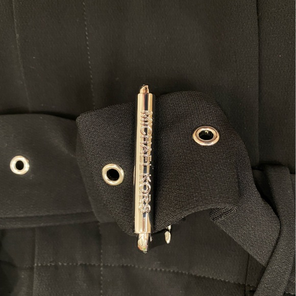 Michael Kors Paperbag-Waist Pleated Culottes black size 8 - Picture 7 of 7